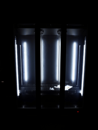 KOELKAST 3 GLASDEUREN ZW HEAT