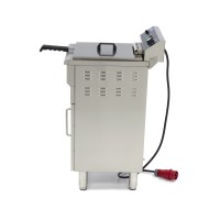 Frituurpan - 16 L - 1 Mand - met Tapkraan en Opbergruimte - 400V