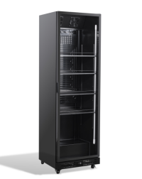 KOELKAST 1 GLASDEUR ZW
