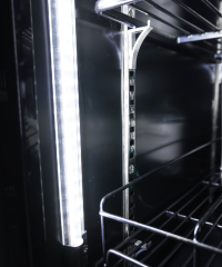 KOELKAST 3 GLASDEUREN ZWART