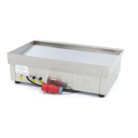 Grillplaat - Glad Chroom - 73 cm - incl. Opvangbak - 400V