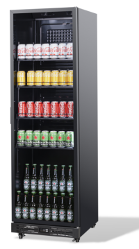 KOELKAST 1 GLASDEUR ZW
