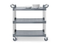 Serveerwagen polypropyleen met 3 bladen, groot