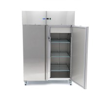 Vrieskast - 1200 L - 6 Verstelbare Roosters (2/1 GN) - Rvs - op Wielen