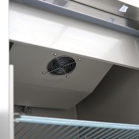 Koelkast - 400 L - 3 Verstelbare Roosters - Roestvrijstaal - op Wielen