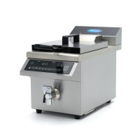 Frituurpan - 8 L - 1 Mand - Inductie - Liftsysteem - met Tapkraan