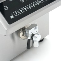 Frituurpan - 8 L - 1 Mand - Inductie - Liftsysteem - met Tapkraan